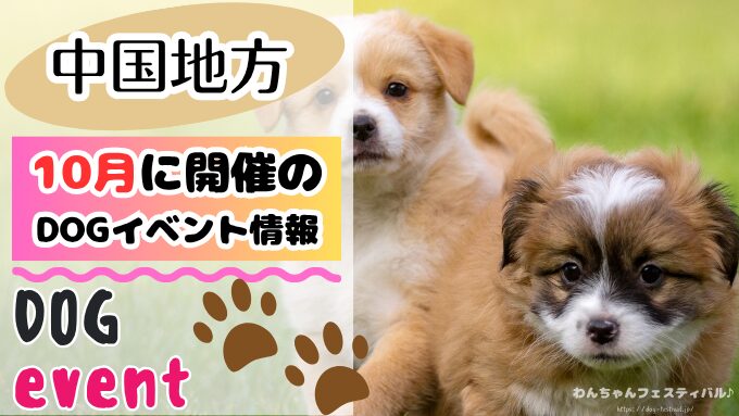 中国地方　犬イベント　一覧　開催場所　日程　2025　10月