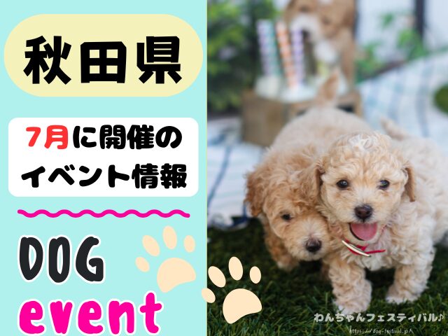 犬イベント 東北地方 青森県 岩手県 秋田県 宮城県 山形県 福島県 2025年 7月