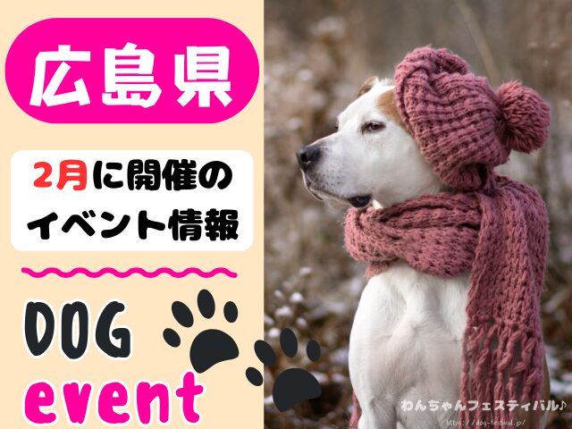 犬イベント　中国地方　岡山県　広島県　山口県　鳥取県　島根県　2026年　2月
