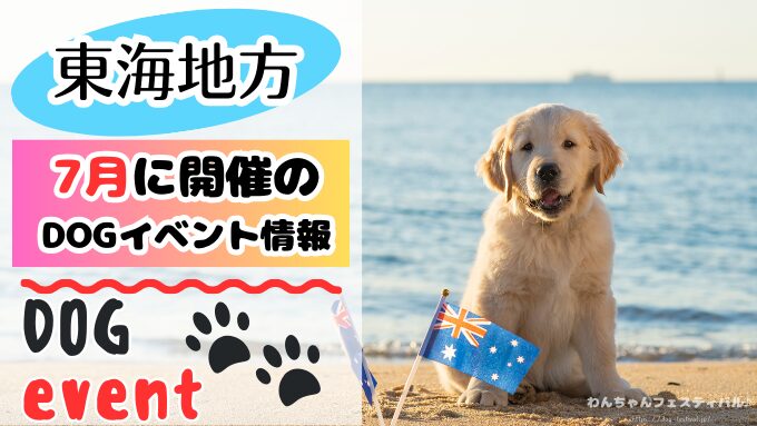 東海　犬イベント　一覧　開催場所　日程　2025　7月