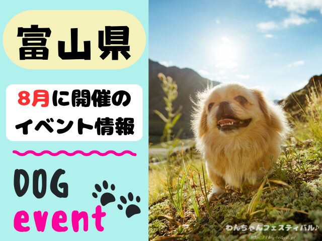 犬イベント 北陸地方 新潟県 富山県 石川県 福井県 2025年 8月