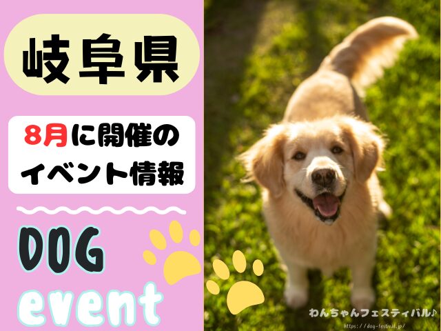 犬イベント　東海地区　静岡県　愛知県　三重県　岐阜県　山梨県　2025年　8月