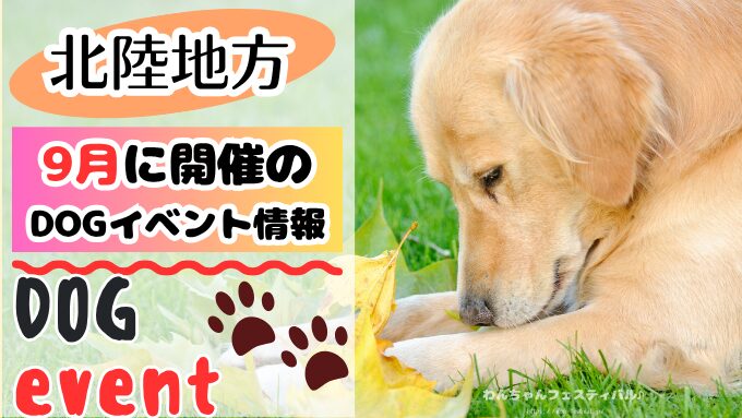 北陸地方　犬イベント　一覧　開催場所　日程　2025　9月
