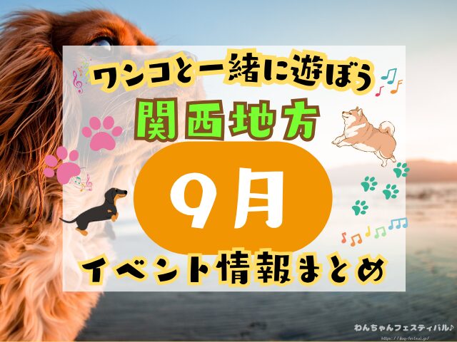 関西 犬イベント 一覧 開催場所 日程 2025 9月 大阪府 京都府 兵庫県 奈良県 滋賀県 和歌山県