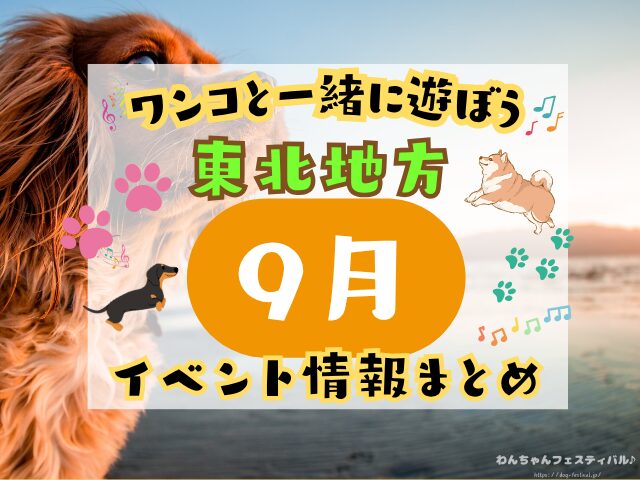 東北地方 犬イベント 一覧 開催場所 日程 2025 9月