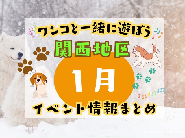 関西　犬イベント　一覧　開催場所　日程　2026　1月　大阪府　京都府　兵庫県　奈良県　滋賀県　和歌山県