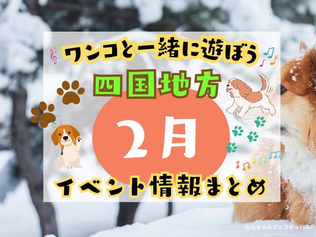 四国　犬イベント　2月　徳島　香川　愛媛　高知
