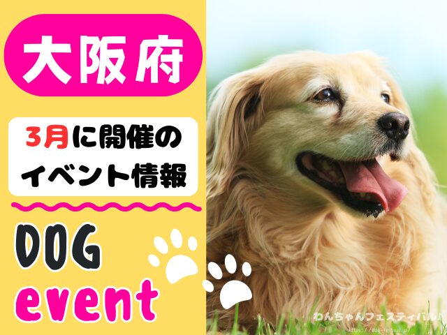関西　犬イベント　一覧　開催場所　日程　2026　3月　大阪府　京都府　兵庫県　奈良県　滋賀県　和歌山県