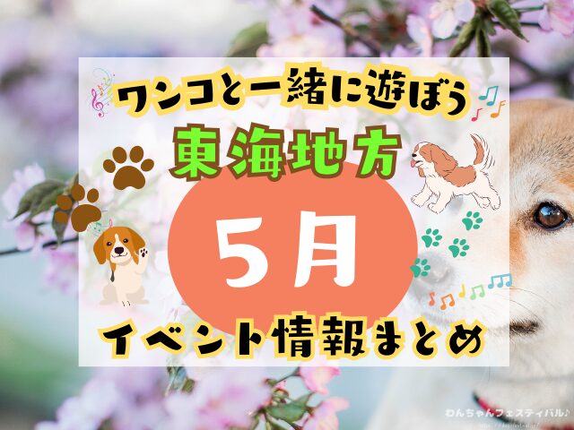 犬イベント　東海地方　愛知県　静岡県　山梨県　岐阜県　三重県　2026年　5月